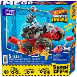 MEGA CONSTRUX PISTA BONE SHAKER MONSTER TRUCKS HOT WHEELS