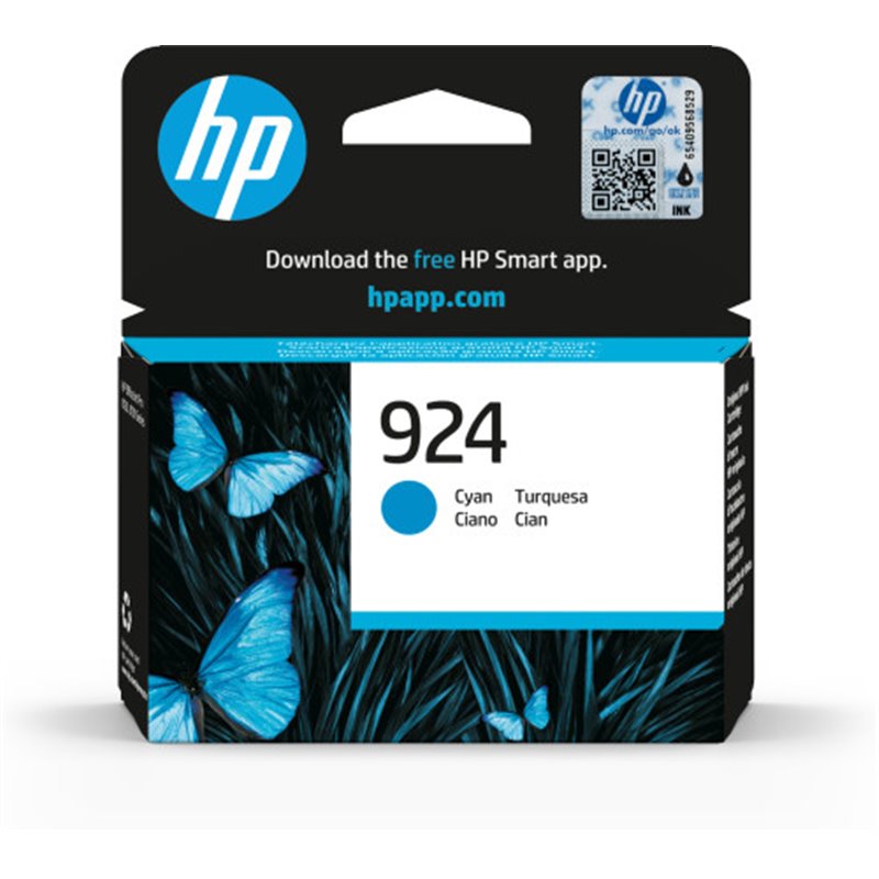 HP Cartucho de Tinta Original 924 cian