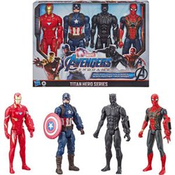 BLISTER 4 FIGURAS TITAN HERO SERIES MARVEL 30CM