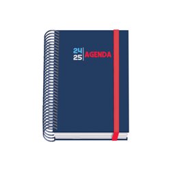 AGENDA ESCOLAR 2024-2025 TAMAÑO A6 TAPA CARTON FORRADO  DÍA PÁGINA SELECT PRIME DOHE 51774