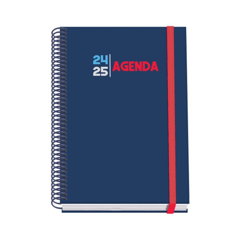 AGENDA ESCOLAR 2024-2025 TAMAÑO A5 TAPA CARTON FORRADO  SEMANA VISTA SELECT PRIME DOHE 51770