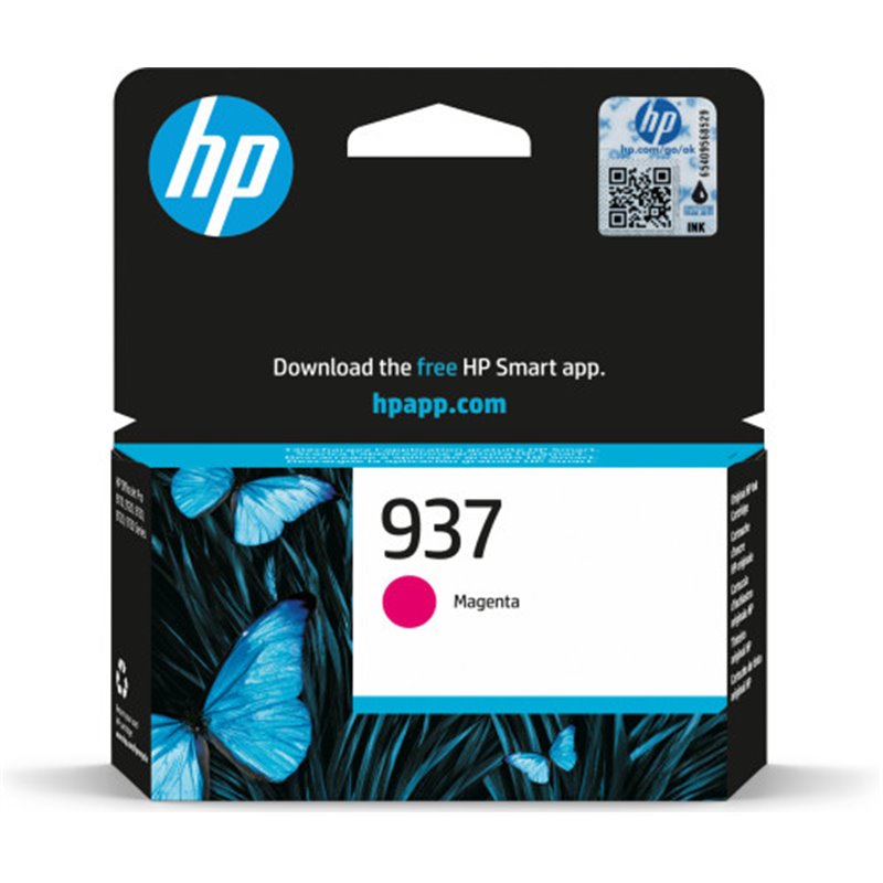 HP Cartucho de Tinta Original 937 magenta