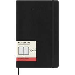 AGENDA 18 MESES 2024-2025 DIARIA L (13 X 21 CM) NEGRA TAPA BLANDA MOLESKINE DSB18DC3Y25