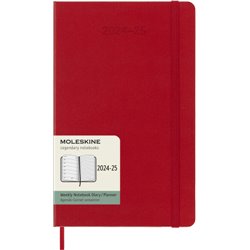 AGENDA 18 MESES 2024-2025 SEMANAL P (9 X 14 CM) ROJO ESCARLATA TAPA BLANDA MOLESKINE DSF218WN2Y25