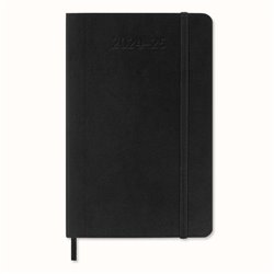 AGENDA 18 MESES 2024-2025 SEMANAL P (9 X 14 CM) NEGRA TAPA BLANDA MOLESKINE DSB18WN2Y25