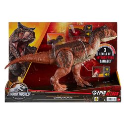 Figura Carnotaurus Mordidas de Combate Epic Evolution Jurassic World 20cm