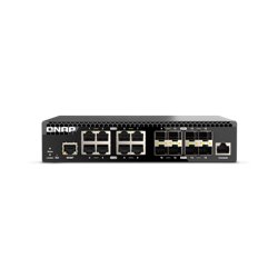 QNAP QSW-M3216R-8S8T switch Gestionado L2/L3 10G Ethernet (100/1000/10000) 1U Negro