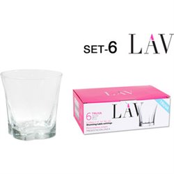 SET 6 VASOS AGUA 280CC TRUVA