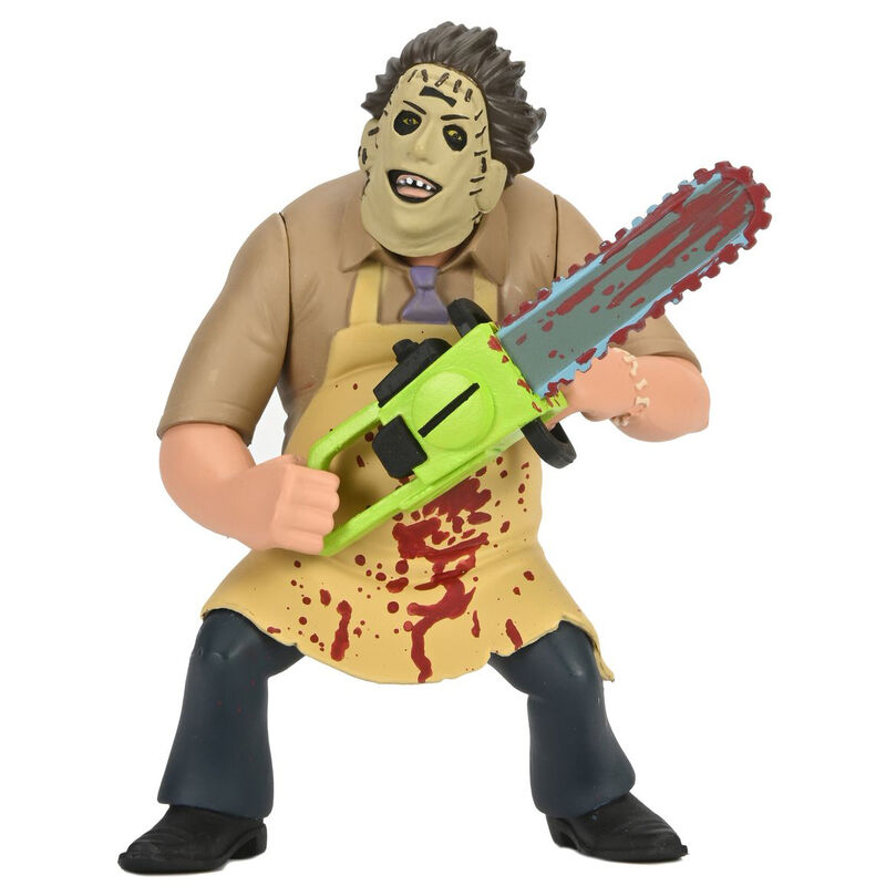 Figura Leatherface Bloody Texas Chainsaw Man Massacre 50th Anniversary Toony Terrors 15cm