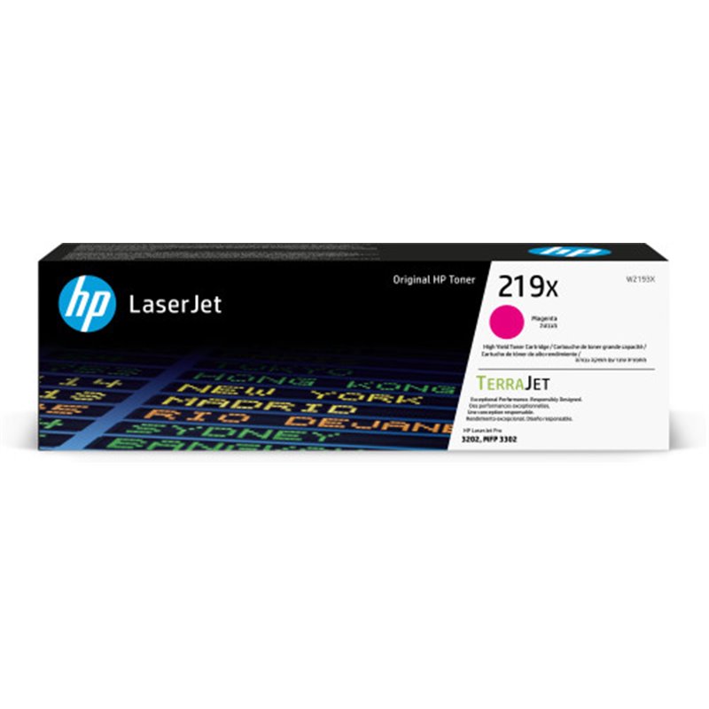 HP Cartucho de Tóner Original LaserJet 219X de alta capacidad magenta