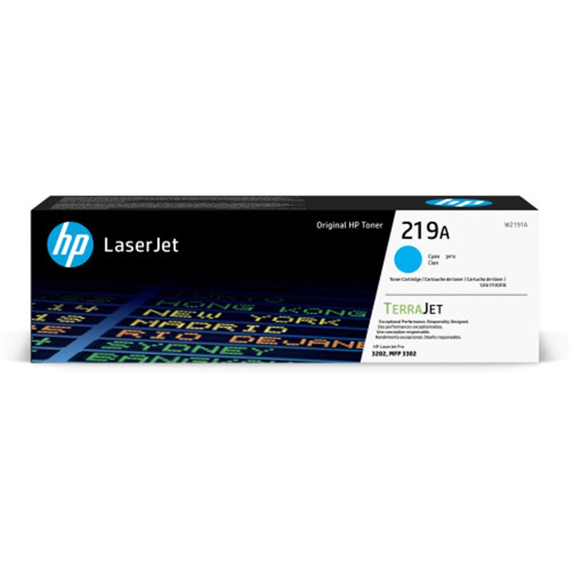 HP Cartucho de Tóner Original LaserJet 219A cian