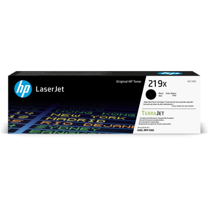 HP Cartucho de Tóner Original LaserJet 219X de alta capacidad negro