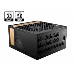 MSI MEG AI1300P PCIE5 unidad de fuente de alimentación 1300 W 24-pin ATX ATX Negro