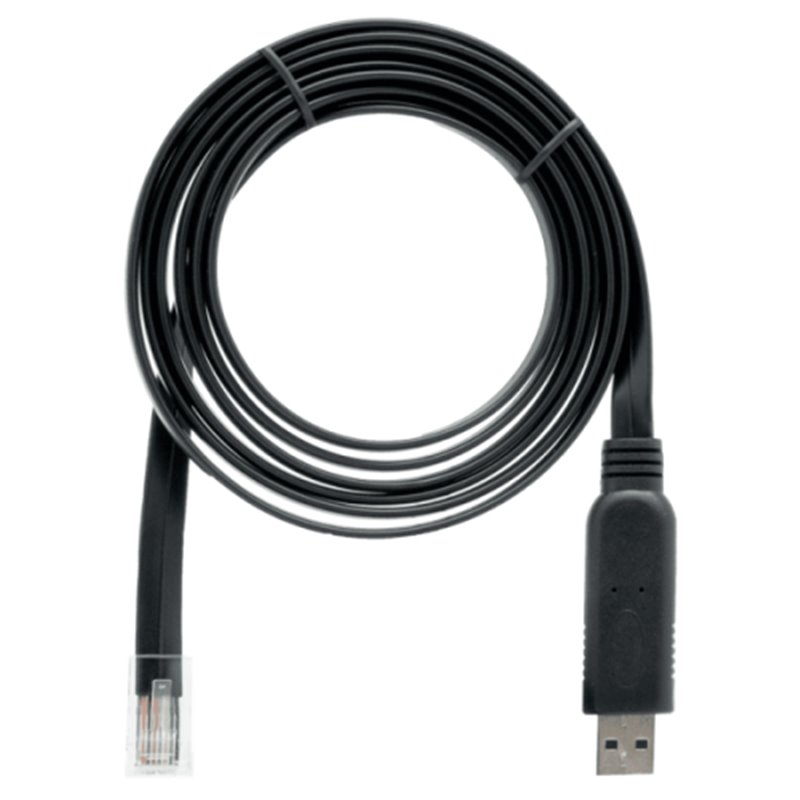 QNAP CAB-CONSOLE-URJ45-1M8 cable USB 1,8 m RJ-45 USB A Negro