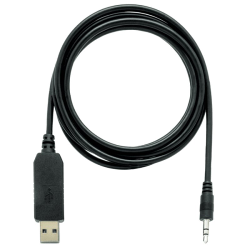 QNAP CAB-CONSOLE-UPJ-1M8 cable de audio 1,8 m 3,5mm USB Negro