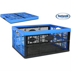 CAJA PLEGABLE 32L/ 47,5X35X23,6CM VOILА AZUL/NEGRO