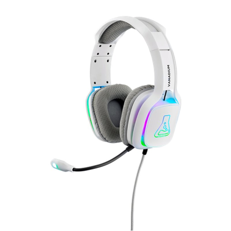 THE G-LAB GAMING HEADSET RGB COMPATIBLE PC, PS4, XBOXONE, SWITCH BLANCO (KORP-VANADIUM)