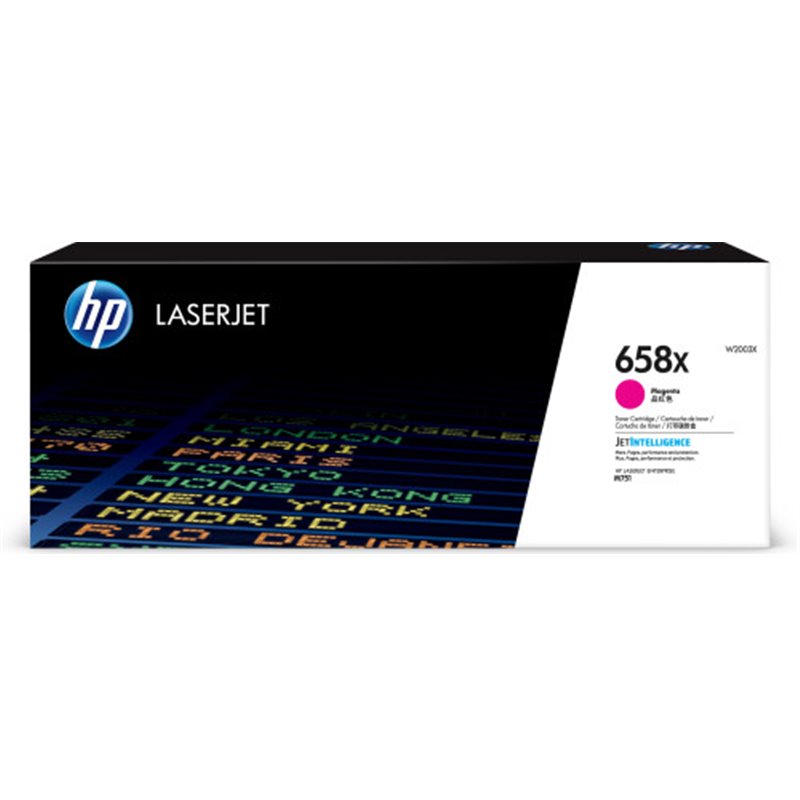 HP Cartucho de tóner Original LaserJet 658X magenta de alta capacidad