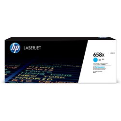 HP Cartucho de tóner Original LaserJet 658X cian de alta capacidad