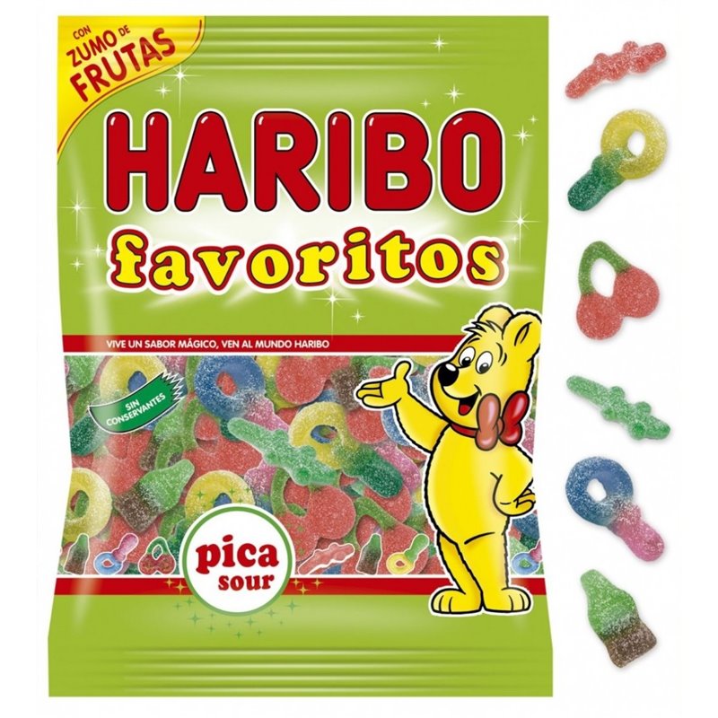 Gominolas haribo favoritos VERDE