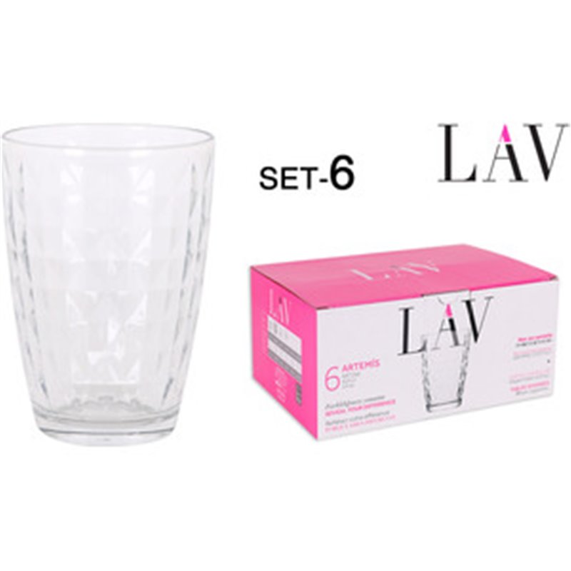 SET 6 VASOS 415CC NEW ARTEMIS