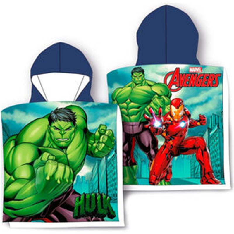 PONCHO TOALLA VENGADORES AVENGERS MARVEL MICROFIBRA