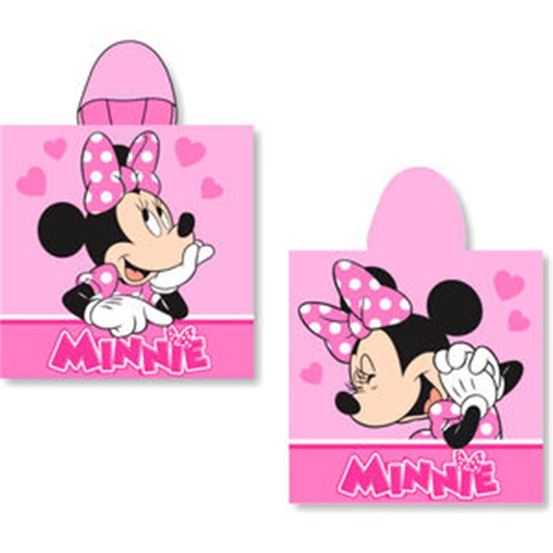 PONCHO TOALLA MINNIE DISNEY MICROFIBRA