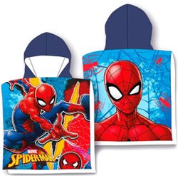 PONCHO TOALLA SPIDERMAN MARVEL MICROFIBRA