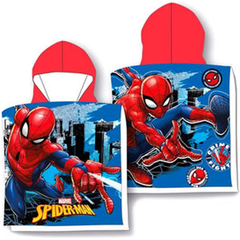 PONCHO TOALLA SPIDERMAN MARVEL MICROFIBRA