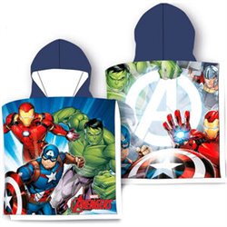 PONCHO TOALLA VENGADORES AVENGERS MARVEL ALGODON