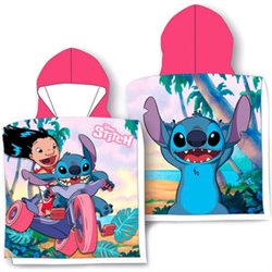 PONCHO TOALLA LILO & STITCH DISNEY MICROFIBRA