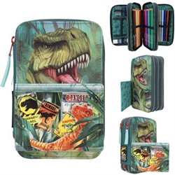 ESTUCHE TRIPLE DANGER DINO WORLD