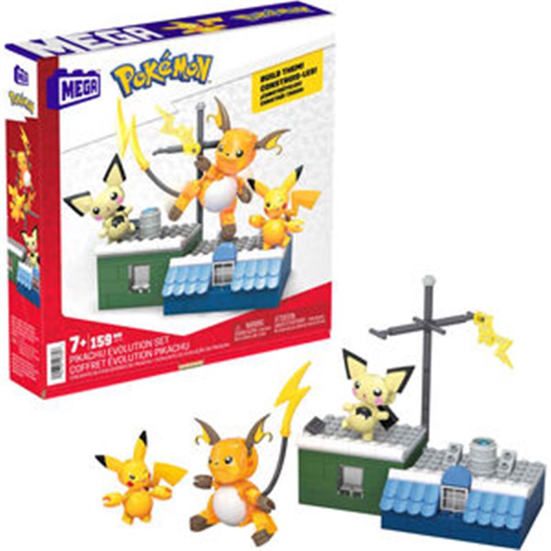 MEGA CONSTRUX EVOLUCION PIKACHU POKEMON