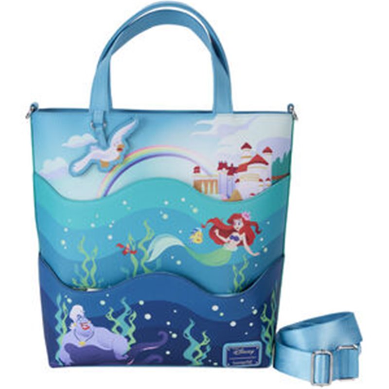 BOLSA BANDOLERA 35TH ANNIVERSARY LA SIRENITA DISNEY LOUNGEFLY