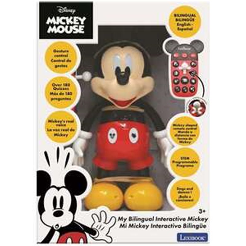 ROBOT INTERACTIVO DE MICKEY CON EFECTOS DE SONIDO Y LUCES. L29.8X21X13.1CM