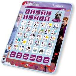 TABLET EDUCATIVA BILINGÜE INGLES-ESPAÑOL  FROZEN CON 80 ACTIVIDADES. 24.4X19X1.5 CM