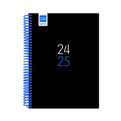 AGENDA ESCOLAR 2024-2025 4º 155X212 1 DÍA PÁGINA DIVA NEGRO FINOCAM 536160125