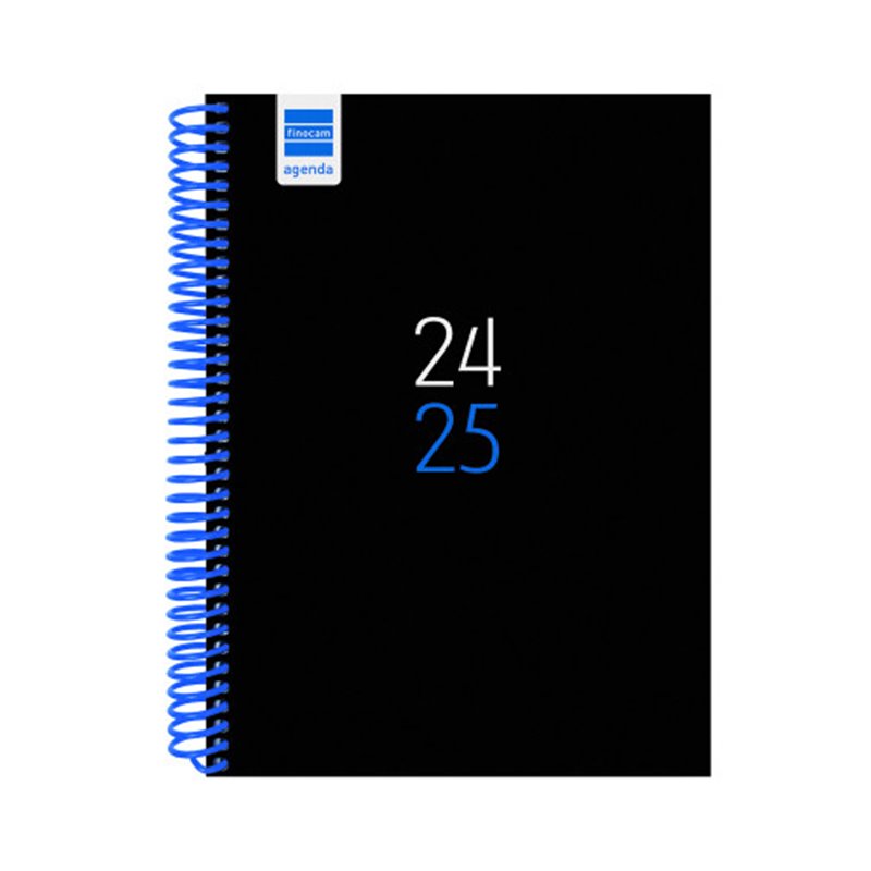 AGENDA ESCOLAR 2024-2025 4º 155X212 1 DÍA PÁGINA DIVA NEGRO FINOCAM 536160125