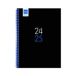 AGENDA ESCOLAR 2024-2025 4º 155X212 SEMANA VISTA HORIZONTAL DIVA NEGRO FINOCAM 536140125