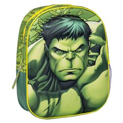 Mochila 3D Hulk Los Vengadores Avengers Marvel 31cm