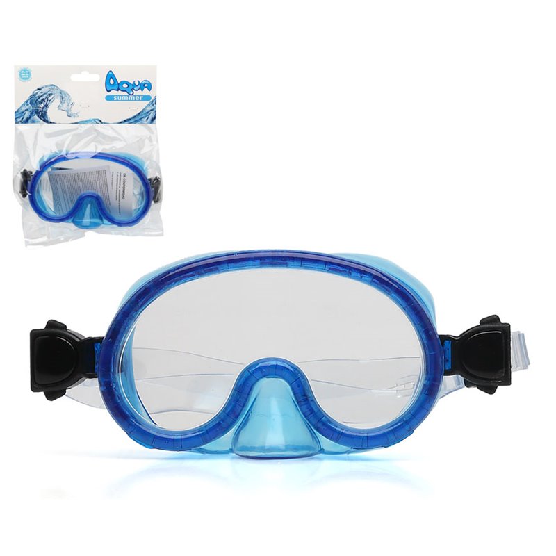 GAFAS BUCEO 21X16CM PVC AZUL JOVEN