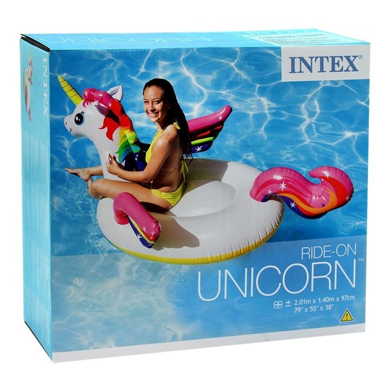 UNICORNICO FLOTADOR PISCINA 201x140x97cm.