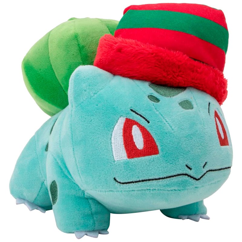 Peluche Bulbasaur Navidad Pokemon 20cm