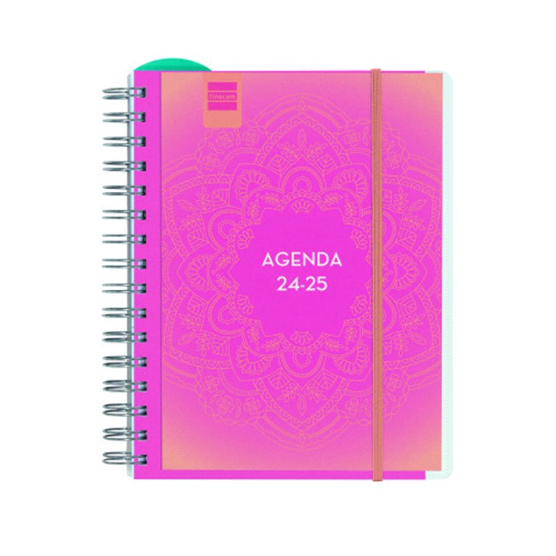 AGENDA DOCENTE 2024-2025 4º-155X212 SEMANA VISTA HORIZONTAL MAGISTRAL PERSONALIZABLE MANDALA FINOCAM 533380125