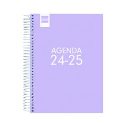 AGENDA ESCOLAR 2024-2025 4º 155X212 1 DÍA PÁGINA COOL LILA FINOCAM 645060825