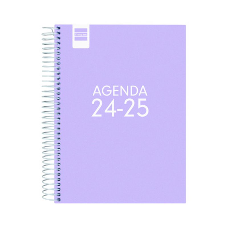 AGENDA ESCOLAR 2024-2025 4º 155X212 1 DÍA PÁGINA COOL LILA FINOCAM 645060825