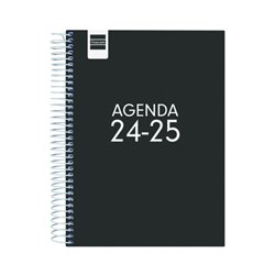 AGENDA ESCOLAR 2024-2025 4º 155X212 1 DÍA PÁGINA COOL NEGRO FINOCAM 645060325