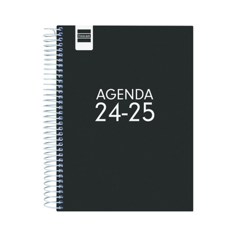 AGENDA ESCOLAR 2024-2025 4º 155X212 1 DÍA PÁGINA COOL NEGRO FINOCAM 645060325