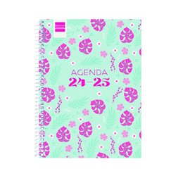 AGENDA ESCOLAR 2024-2025 4º 155X212 SEMANA VISTA HORIZONTAL COOL SELVA FINOCAM 645040725