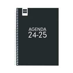 AGENDA ESCOLAR 2024-2025 4º 155X212 SEMANA VISTA HORIZONTAL COOL NEGRO FINOCAM 645040325